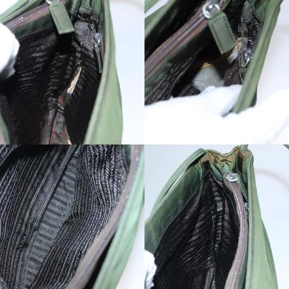PRADA Shoulder Bag Nylon Khaki - Picture 12 of 13